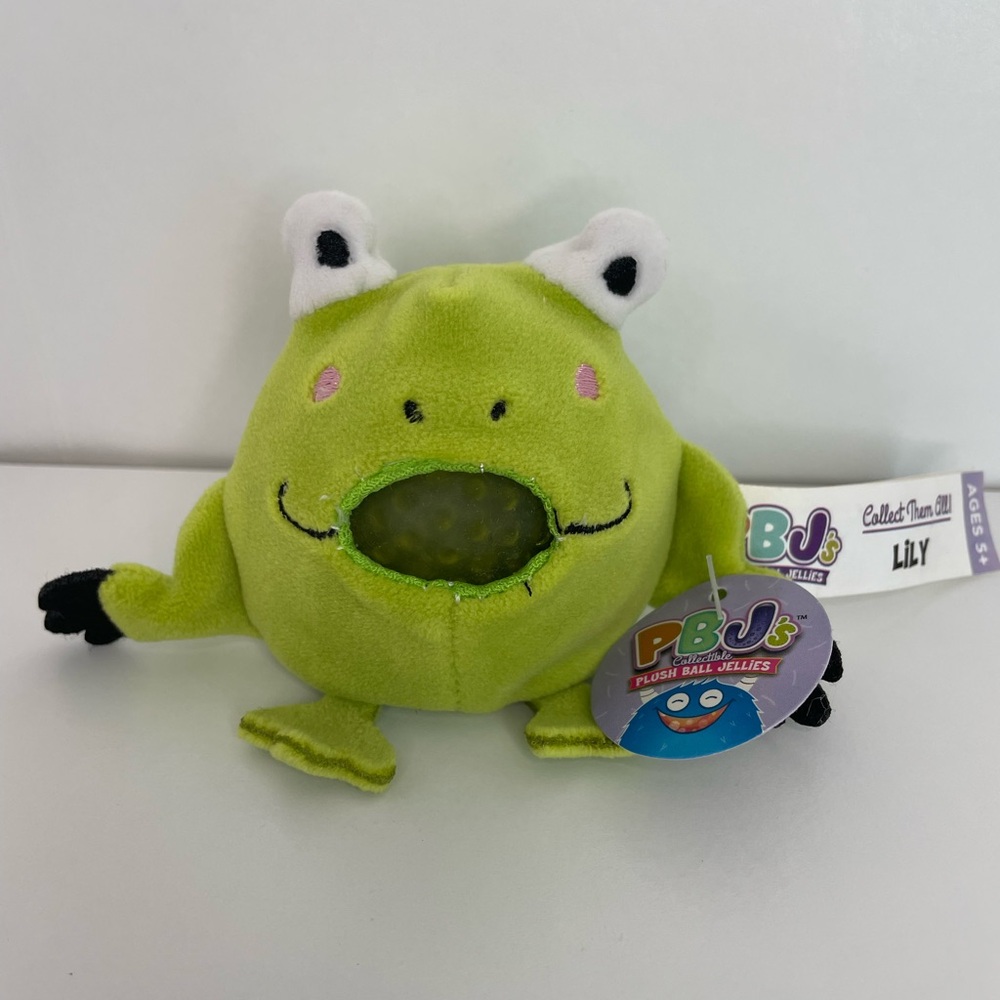 2 PBJ's Spike the Hedgehog and Lily the Frog Plush Ball Jellies - Picture 7 of 8
